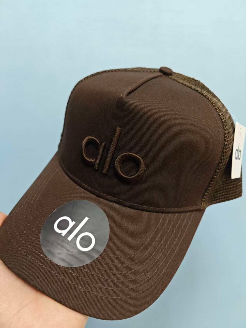 🤎 Alo Yoga District Trucker Hat Coffee Color 🤎 One Sz Sun hat